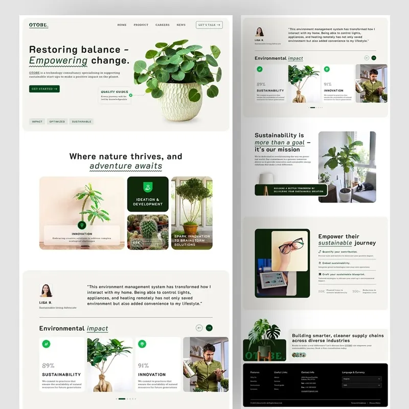 Agricultural Website Design