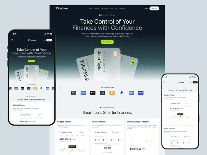 Bank & Finance Website