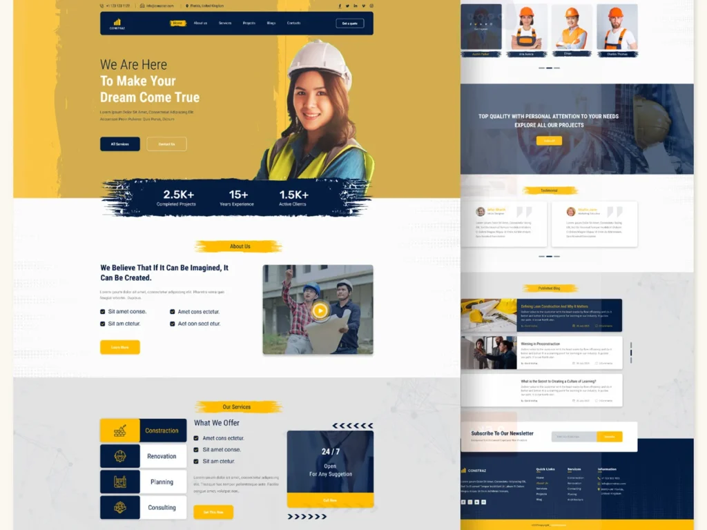 Landing Page Design