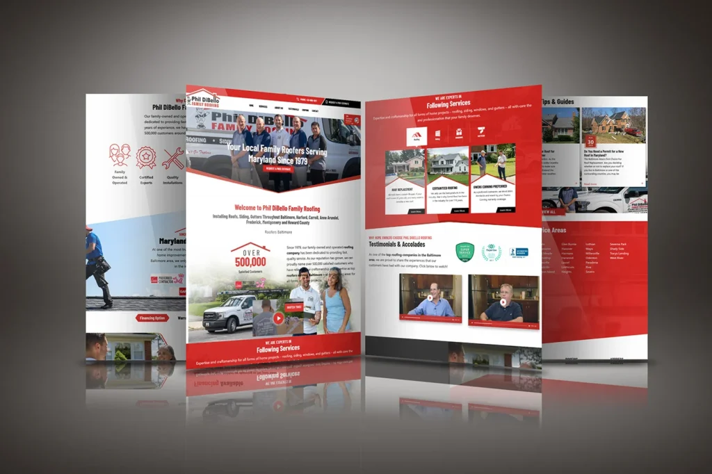 Modern Roofing Website Design