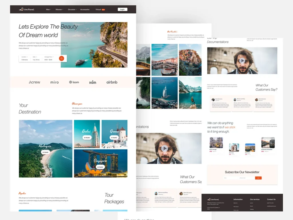 Travel Web Designs
