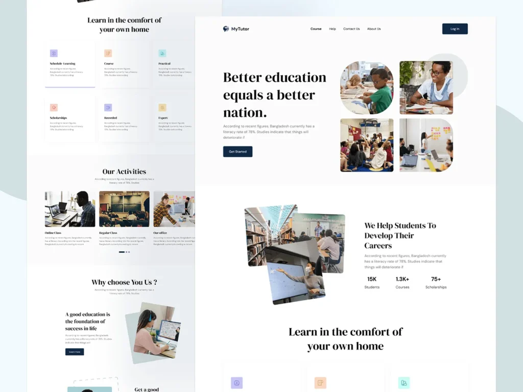 school website design