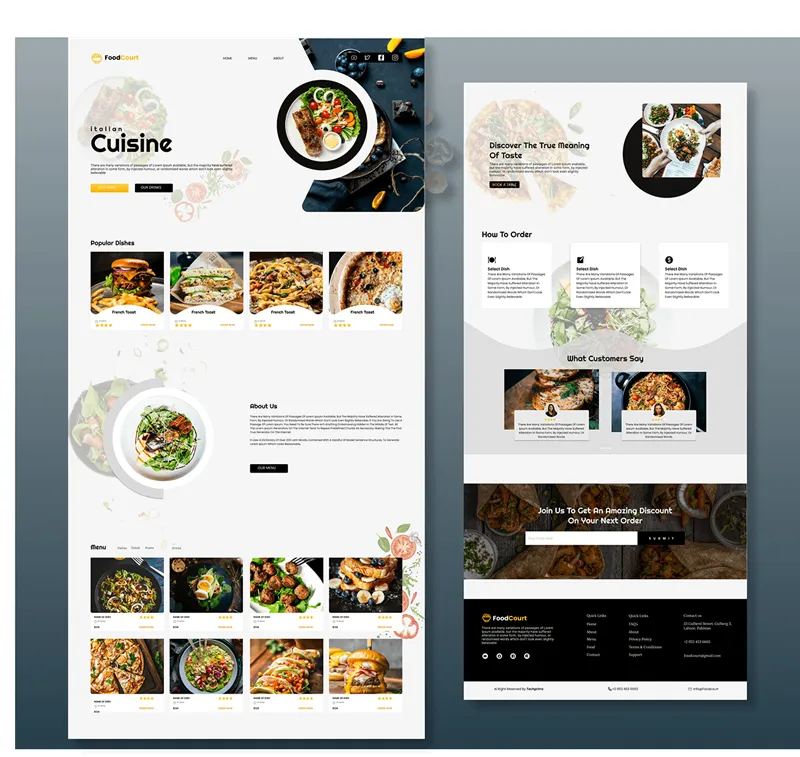 Cooking Website Design