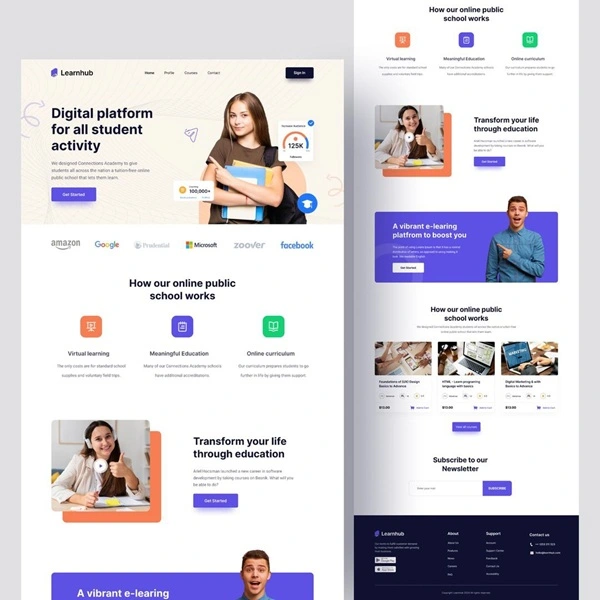 Educational Landing Page