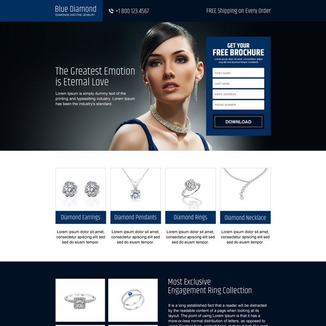 Jewellery Business Website Design