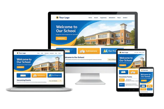 School Website landing page