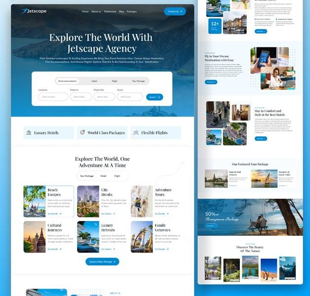 Tour and travels website