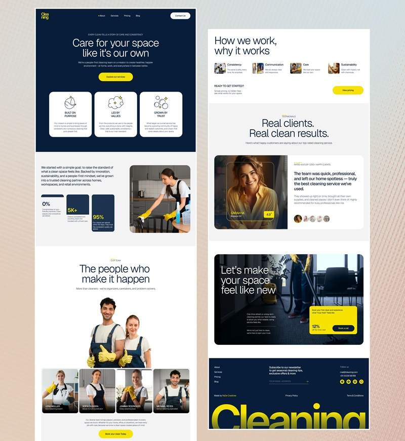 cleaning website